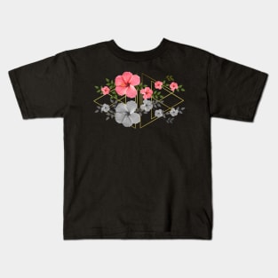 Hibiskus and Graphic - tropical Flower in Africa Kids T-Shirt